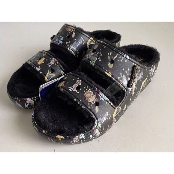 Vera Bradley Crocs Sandals Wizarding‎ World Harry Potter Fur Lined Slides Men 14 main image 11